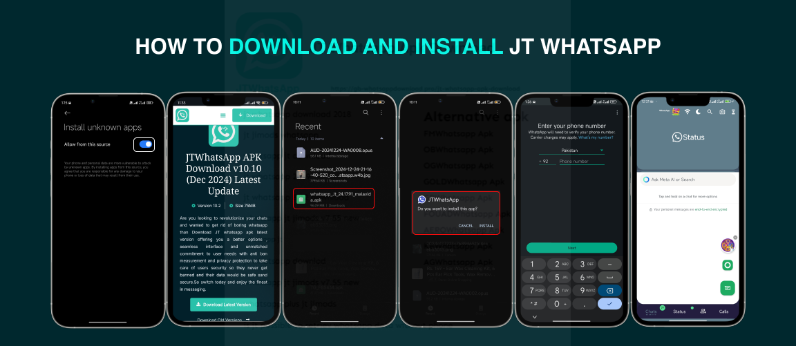 How to download and install jt whatsapp latest version step by step guide