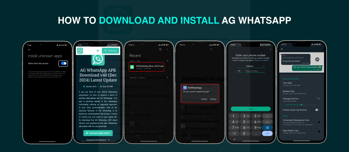 How to download AG whatsapp - step by step guide