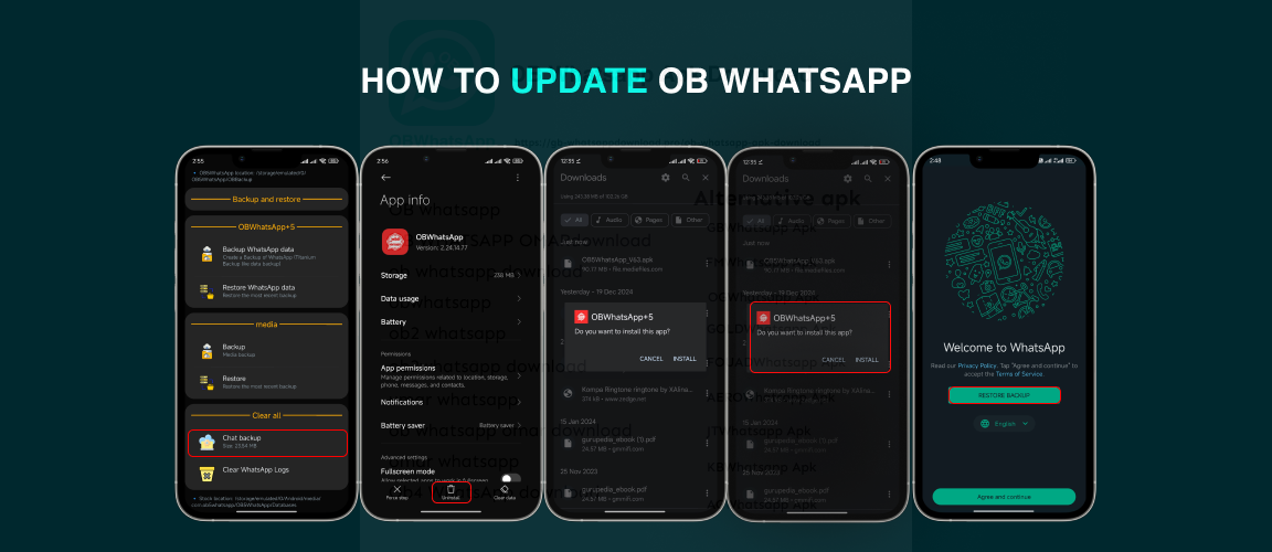 How to update Ob whatsapp