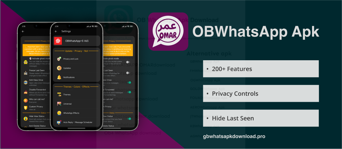 OB whatsapp apk download the latest version anti ban and free download