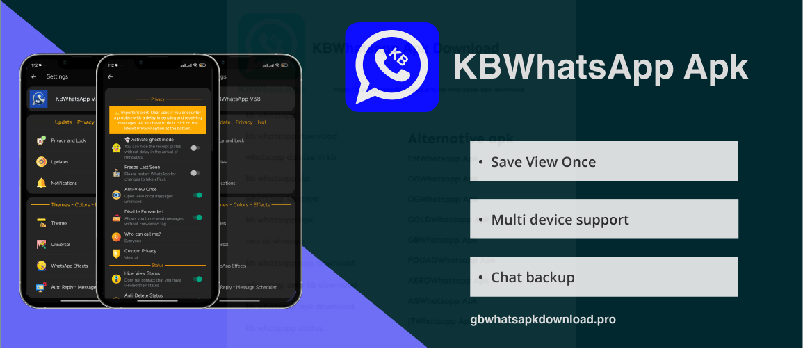 KB whatsapp latest version download anti ban secure